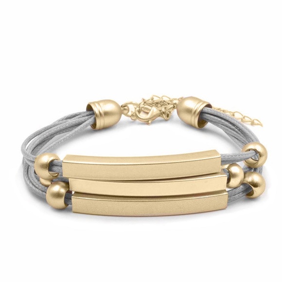 Kinsley Armelle Metallic Collection Slate Bracelet - Picture 3 of 3